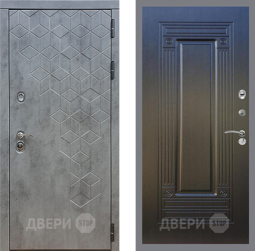 Входная металлическая Дверь Стоп БЕТОН ФЛ-4 Венге в Звенигород