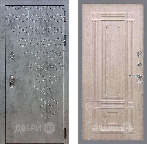 Дверь Стоп БЕТОН ФЛ-2 Беленый дуб в Звенигород