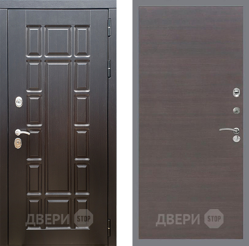 Входная металлическая Дверь Стоп НЬЮ ЙОРК Гладкая венге поперечный в Звенигород