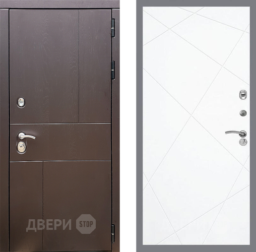 Входная металлическая Дверь Стоп УРБАН ФЛ-291 Силк Сноу в Звенигород