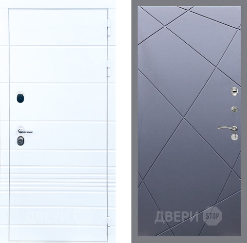 Входная металлическая Дверь Стоп ТРЕНДО ФЛ-291 Силк титан в Звенигород