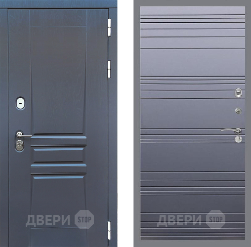 Дверь Стоп ПЛАТИНУМ Лайн Силк титан в Звенигород