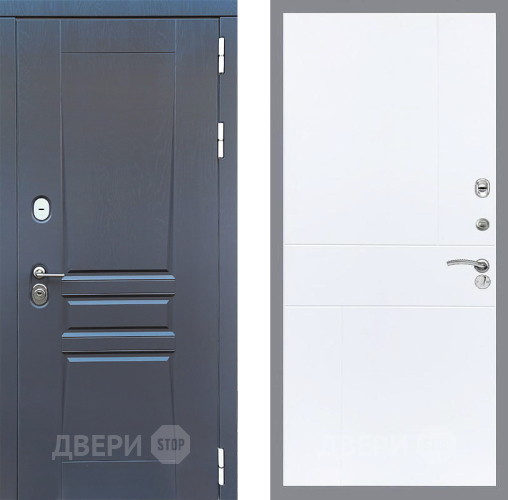 Входная металлическая Дверь Стоп ПЛАТИНУМ ФЛ-290 Силк Сноу в Звенигород