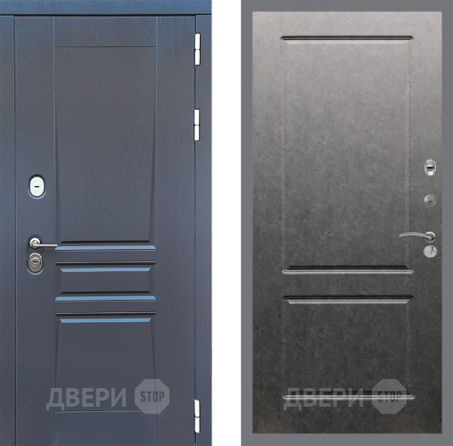 Дверь Стоп ПЛАТИНУМ ФЛ-117 Штукатурка графит в Звенигород