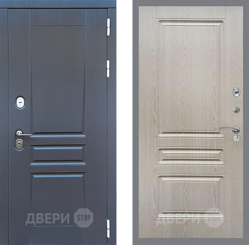 Входная металлическая Дверь Стоп ПЛАТИНУМ ФЛ-243 Беленый дуб в Звенигород
