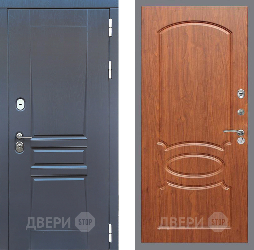 Дверь Стоп ПЛАТИНУМ ФЛ-128 Береза мореная в Звенигород