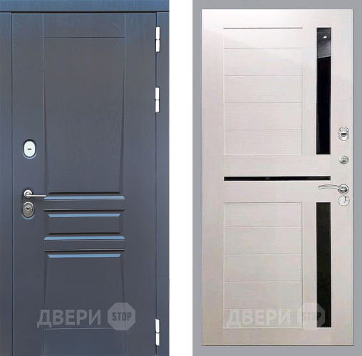 Входная металлическая Дверь Стоп ПЛАТИНУМ СБ-18 Лиственница беж в Звенигород