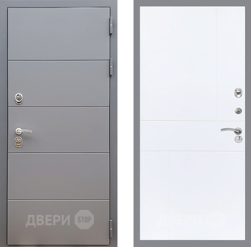 Дверь Стоп АРТ ГРАФИТ ФЛ-290 Силк Сноу в Звенигород