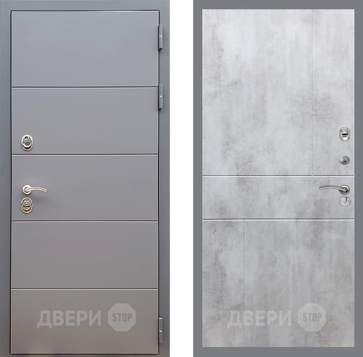 Дверь Стоп АРТ ГРАФИТ ФЛ-290 Бетон светлый в Звенигород