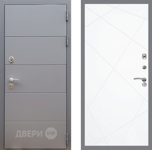 Дверь Стоп АРТ ГРАФИТ ФЛ-291 Силк Сноу в Звенигород