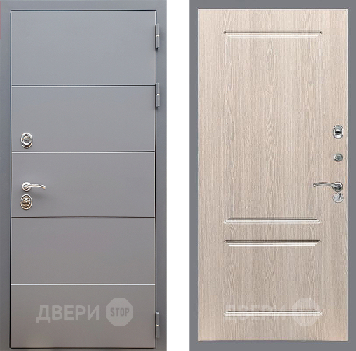 Дверь Стоп АРТ ГРАФИТ ФЛ-117 Беленый дуб в Звенигород