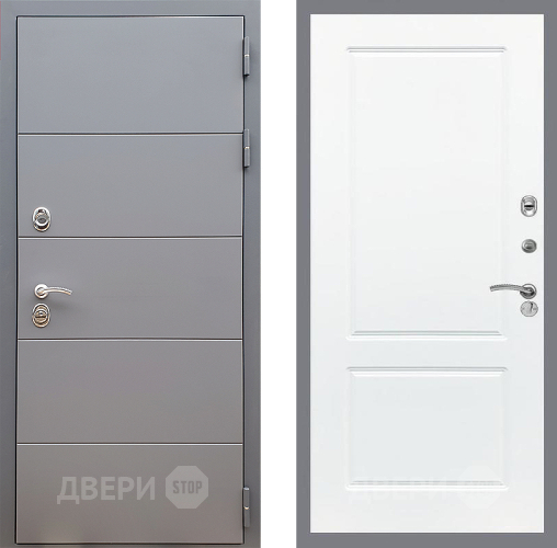 Дверь Стоп АРТ ГРАФИТ ФЛ-117 Силк Сноу в Звенигород