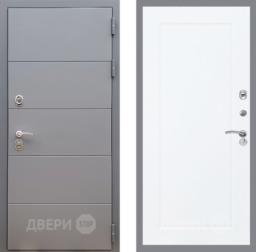 Дверь Стоп АРТ ГРАФИТ ФЛ-119 Силк Сноу в Звенигород