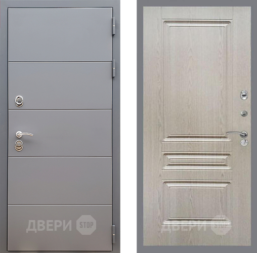 Дверь Стоп АРТ ГРАФИТ ФЛ-243 Беленый дуб в Звенигород