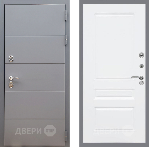 Дверь Стоп АРТ ГРАФИТ ФЛ-243 Силк Сноу в Звенигород