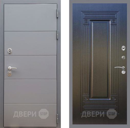 Входная металлическая Дверь Стоп АРТ ГРАФИТ ФЛ-4 Венге в Звенигород