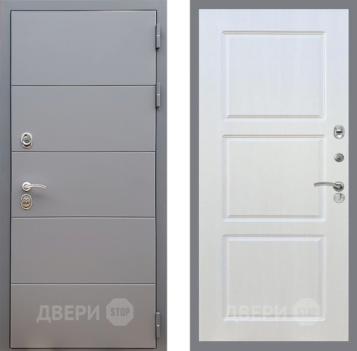 Входная металлическая Дверь Стоп АРТ ГРАФИТ ФЛ-3 Лиственница беж в Звенигород