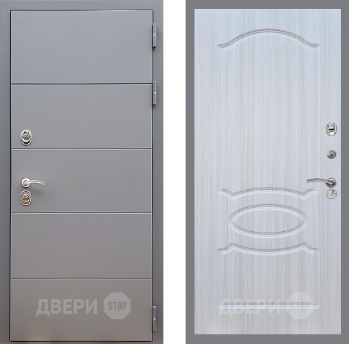 Дверь Стоп АРТ ГРАФИТ ФЛ-128 Сандал белый в Звенигород
