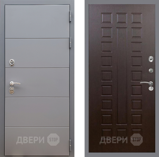 Входная металлическая Дверь Стоп АРТ ГРАФИТ ФЛ-183 Венге в Звенигород