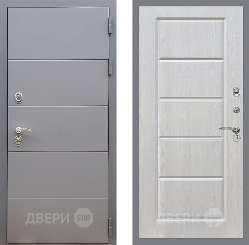 Входная металлическая Дверь Стоп АРТ ГРАФИТ ФЛ-39 Лиственница беж в Звенигород
