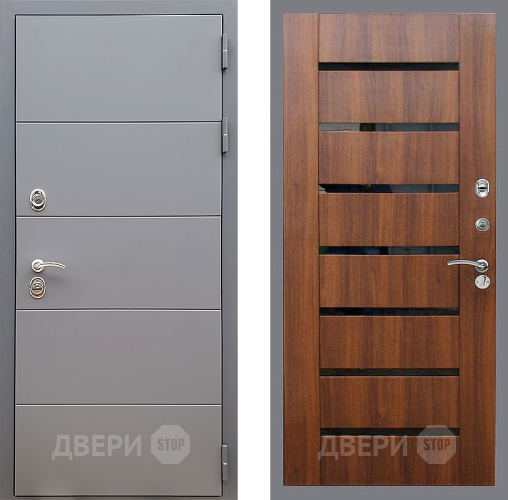 Дверь Стоп АРТ ГРАФИТ СБ-14 Орех бренди в Звенигород