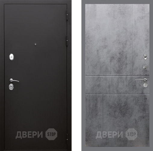 Дверь Стоп КЛАССИК Шагрень ФЛ-290 Бетон темный в Звенигород