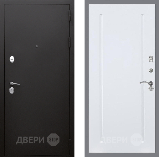 Дверь Стоп КЛАССИК Шагрень ФЛ-68 Силк Сноу в Звенигород