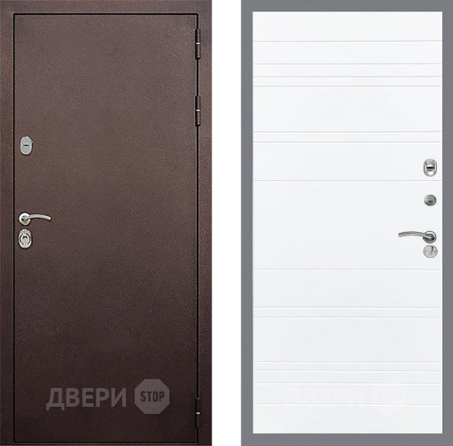 Входная металлическая Дверь Стоп КЛАССИК Медь Лайн Силк Сноу в Звенигород