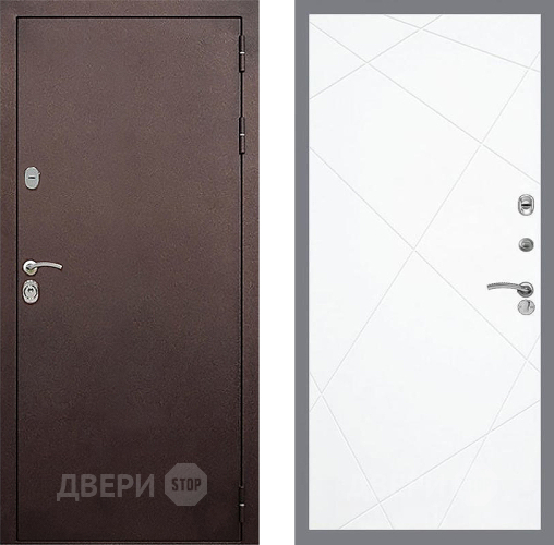 Входная металлическая Дверь Стоп КЛАССИК Медь ФЛ-291 Силк Сноу в Звенигород