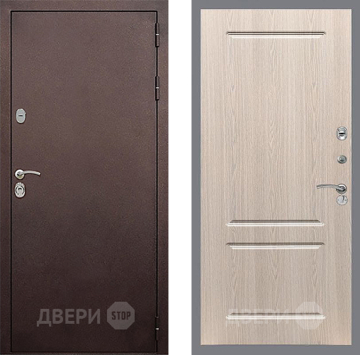 Дверь Стоп КЛАССИК Медь ФЛ-117 Беленый дуб в Звенигород