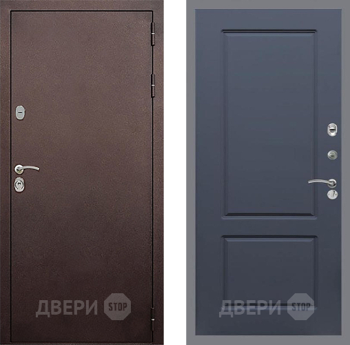 Дверь Стоп КЛАССИК Медь ФЛ-117 Силк титан в Звенигород