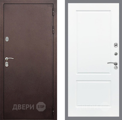 Входная металлическая Дверь Стоп КЛАССИК Медь ФЛ-117 Силк Сноу в Звенигород
