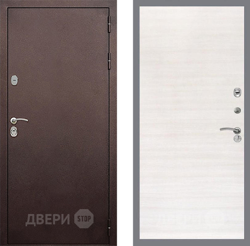 Дверь Стоп КЛАССИК Медь Гладкая Акация светлая в Звенигород