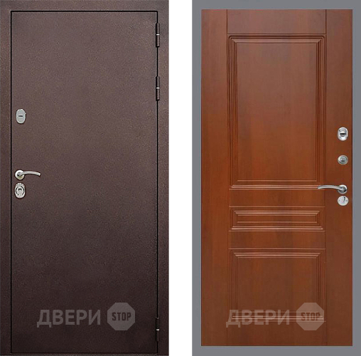 Дверь Стоп КЛАССИК Медь ФЛ-243 Итальянский орех в Звенигород