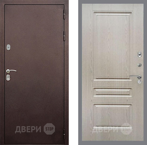 Дверь Стоп КЛАССИК Медь ФЛ-243 Беленый дуб в Звенигород
