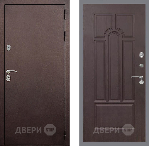Входная металлическая Дверь Стоп КЛАССИК Медь ФЛ-58 Венге в Звенигород