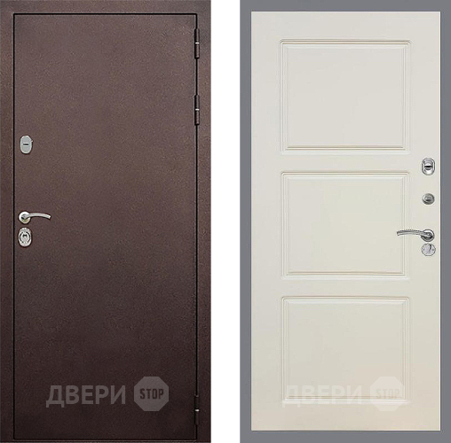 Входная металлическая Дверь Стоп КЛАССИК Медь ФЛ-3 Шампань в Звенигород