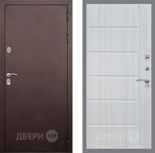 Дверь Стоп КЛАССИК Медь ФЛ-102 Сандал белый в Звенигород
