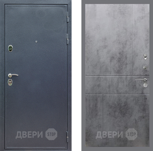 Дверь Стоп СИЛЬВЕР ФЛ-290 Бетон темный в Звенигород