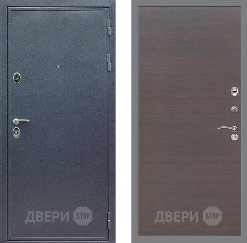 Входная металлическая Дверь Стоп СИЛЬВЕР Гладкая венге поперечный в Звенигород