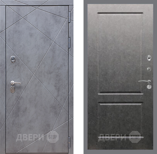 Входная металлическая Дверь Стоп Лучи ФЛ-117 Штукатурка графит в Звенигород