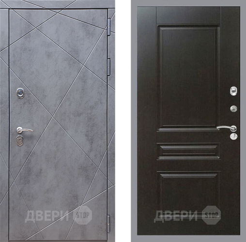 Входная металлическая Дверь Стоп Лучи ФЛ-243 Венге в Звенигород