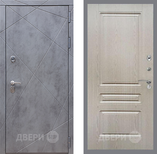 Дверь Стоп Лучи ФЛ-243 Беленый дуб в Звенигород