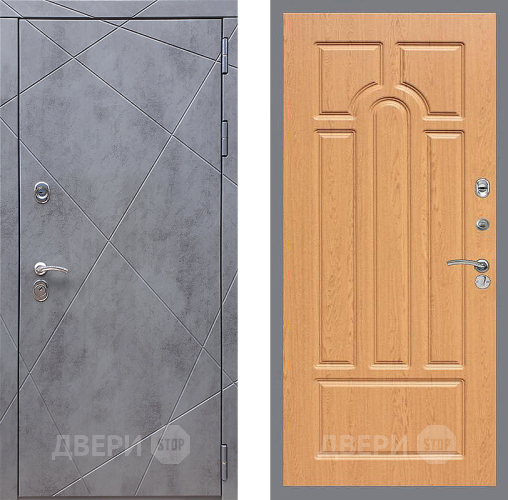 Входная металлическая Дверь Стоп Лучи ФЛ-58 Дуб в Звенигород