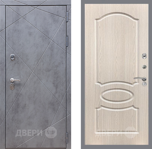 Дверь Стоп Лучи ФЛ-128 Беленый дуб в Звенигород