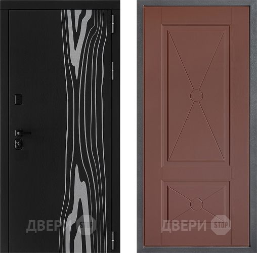 Дверь Дверной континент ДК-12 ФЛ-617 Ясень шоколадный в Звенигород
