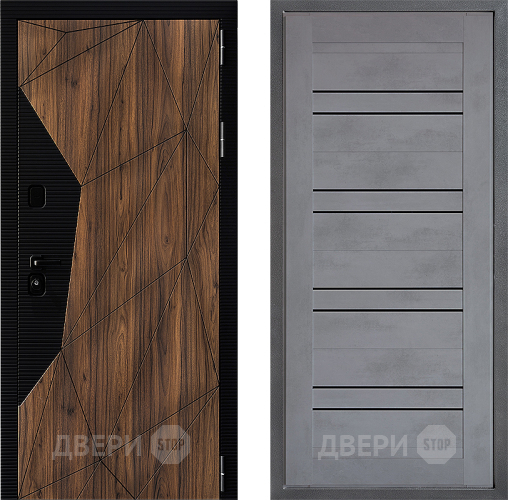 Дверь Дверной континент ДК-11 ФЛ-49 Бетон серый в Звенигород
