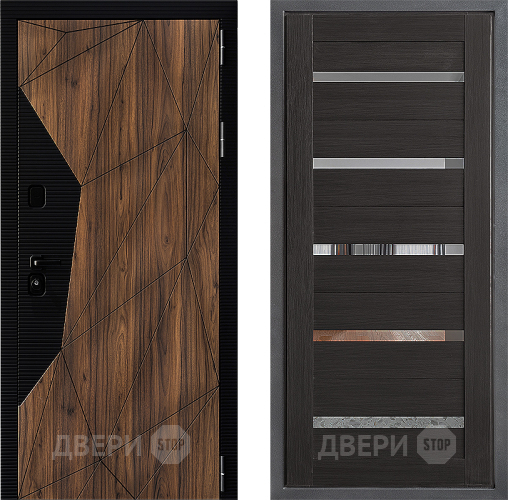Входная металлическая Дверь Дверной континент ДК-11 ФЛ-47 Венге в Звенигород