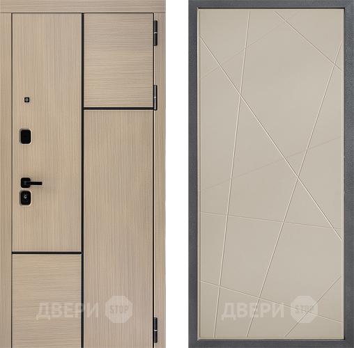 Входная металлическая Дверь Дверной континент ДК-14 ФЛ-655 Капучино в Звенигород