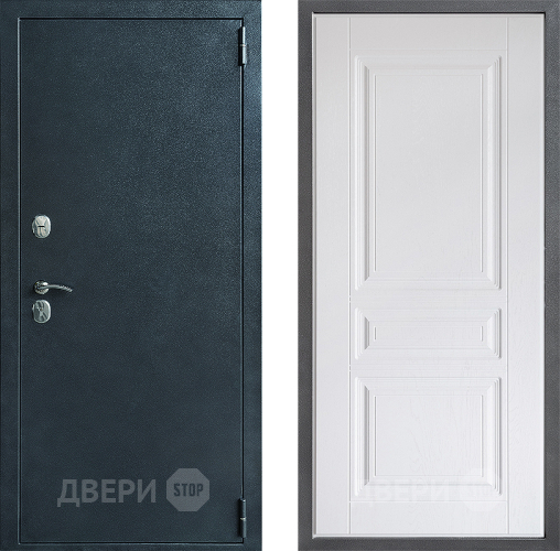 Входная металлическая Дверь Дверной континент ДК-70 Дизайн ФЛ-243 Альберо Браш серебро в Звенигород
